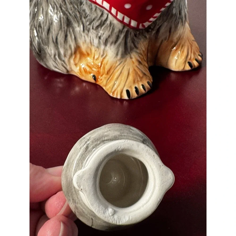 Blue Sky Clayworks * Ruby * Black and Tan Dog * Ceramic Tea Pot *
